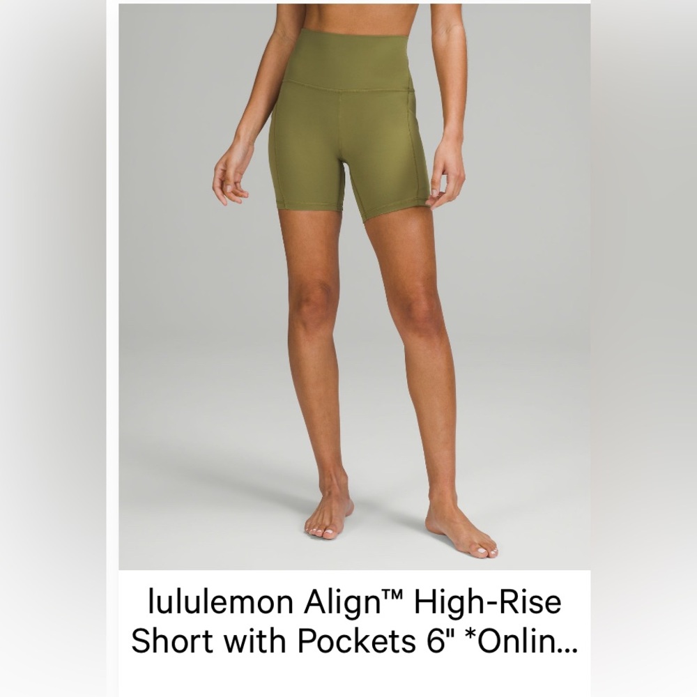 Lululemon align 6” bike shorts. Sz 12